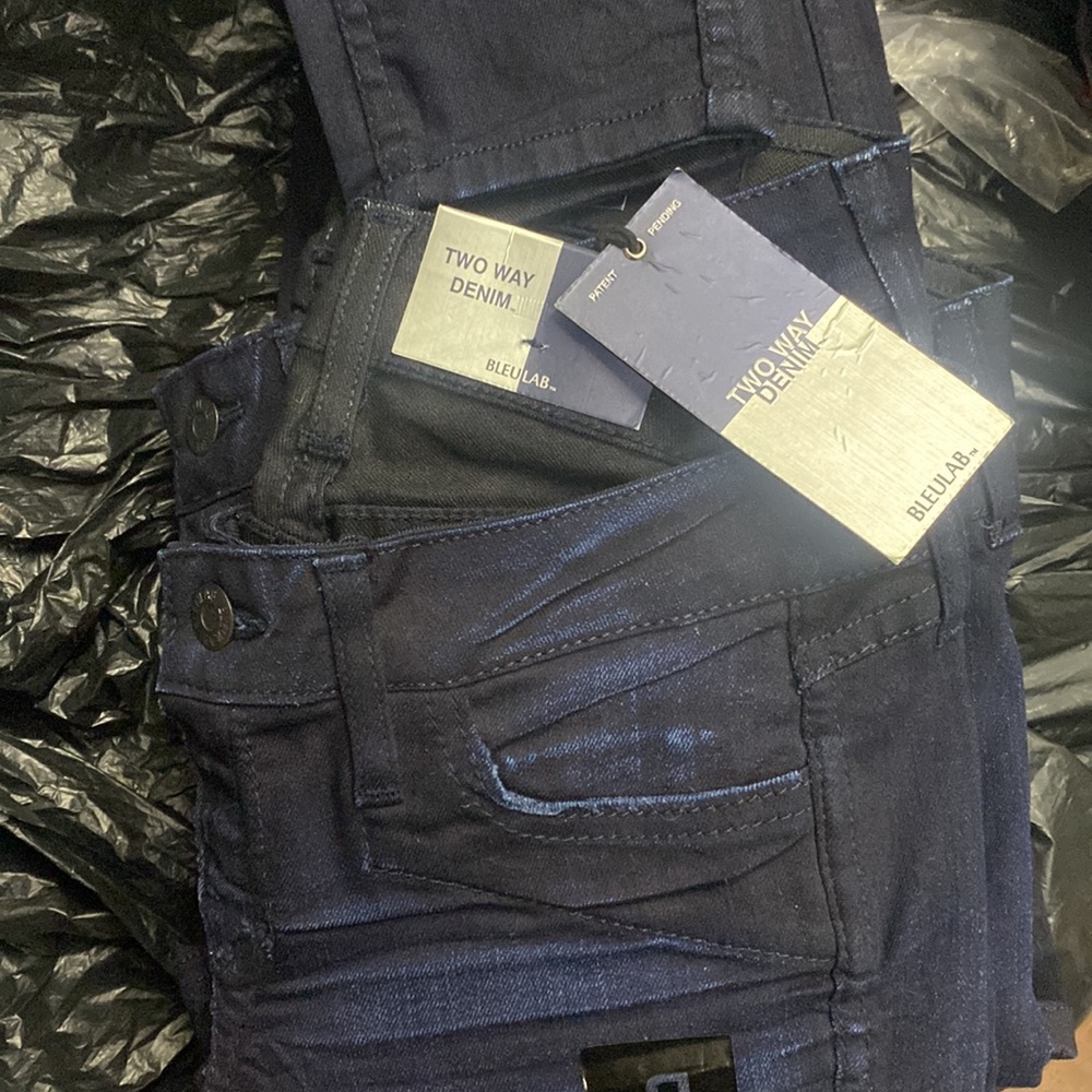 NWT BLEULAB slim Skinny Reversible Jegging jean